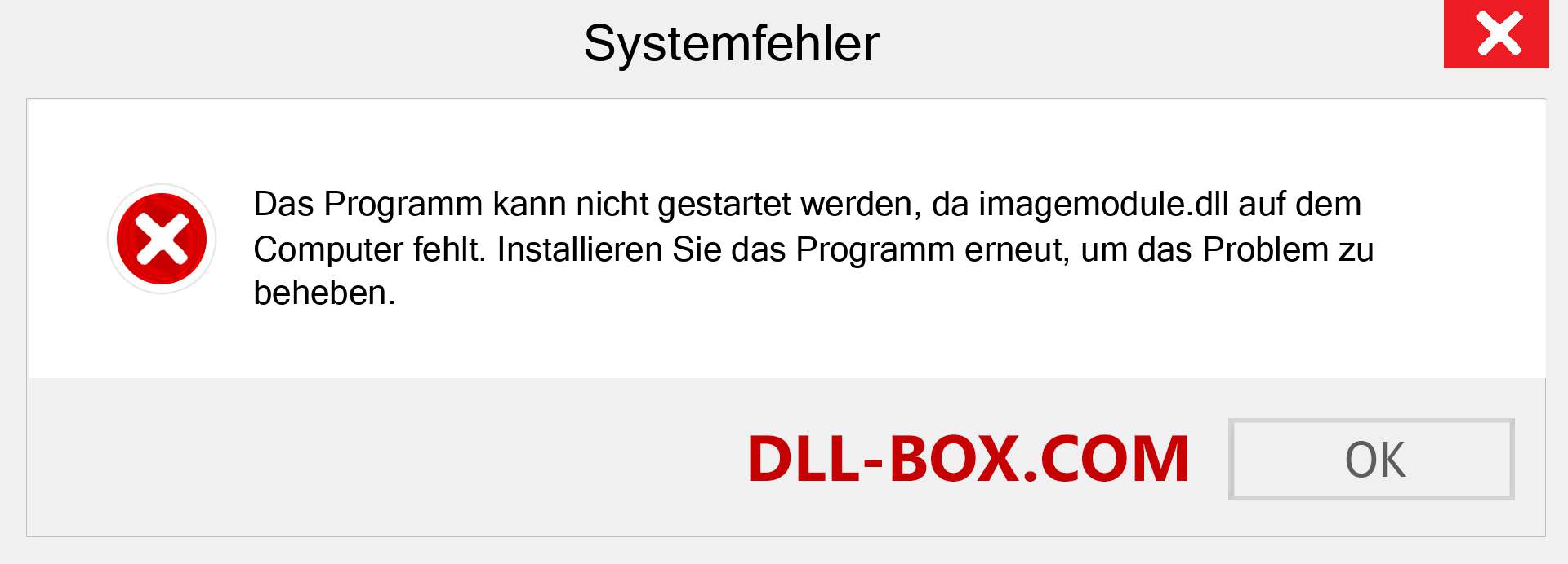 imagemodule.dll-Datei fehlt?. Download für Windows 7, 8, 10 - Fix imagemodule dll Missing Error unter Windows, Fotos, Bildern